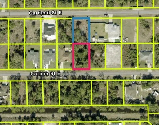 Mapa de parcela com o lote marcado — Lot 1