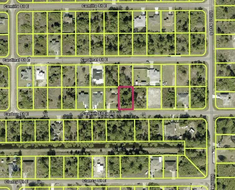 Mapa de parcela com o lote marcado — Lot 1