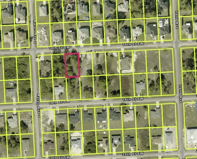 Mapa de parcela com o lote marcado — Lot 3